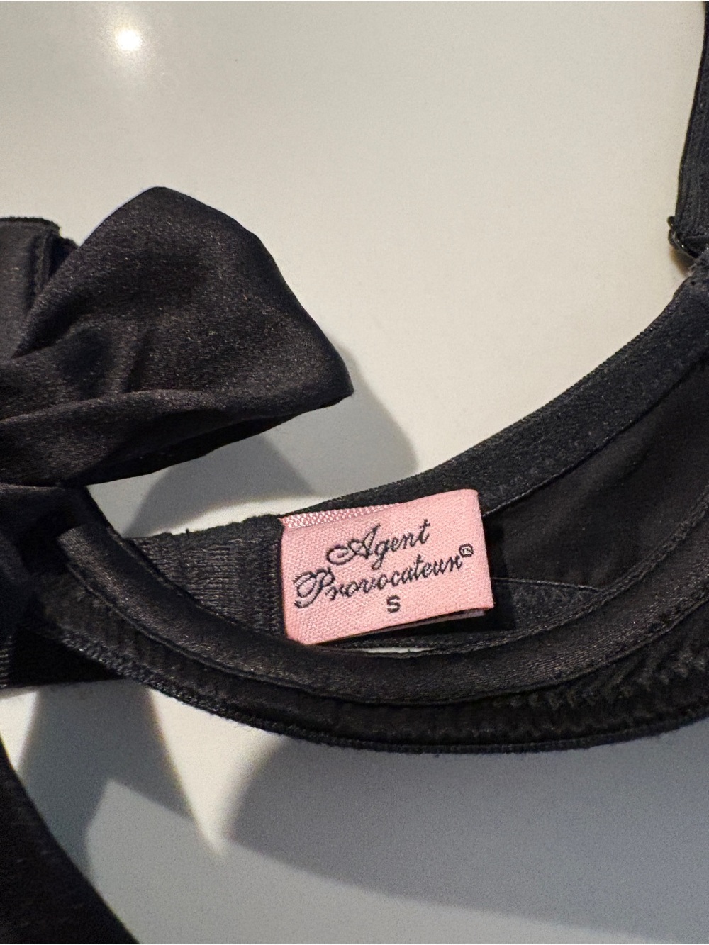 Agent Provocateur Black Bow-Front Bra - Picture 3 of 4